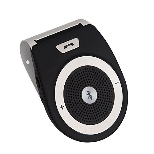 YETOR Wireless Car Speaker Bluetooth Receiver Sun Visor Speakerphone Car Stereo Player Hands-Free Car Kit for iPhone X/iPhone 8/Plus Samsung Support