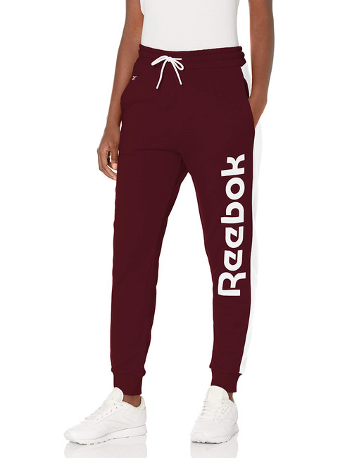 Reebok Training Essentials Linear Logo French Terry Jogger Pants, Maroon, 2X18W
