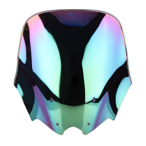 Motorcycle Front Windscreen Windshield Protection ABS Plastic Wind Deflector Screen Fit for Honda NC700 NC750S NC 700 750S 2010-2014 (Deep-Iridium)