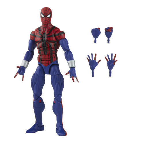 Spider-Man Marvel Legends Series 6-inch Ben Reilly Action Figure Toy, Includes 5 Accessories: 4 Alternate Hands, 1 Web Line FX Spider-Man Marvel Legends Series 6-inch Ben Reilly Action Figure Toy, Includes 5 Accessories: 4 Alternate Hands, 1 Web Line FX