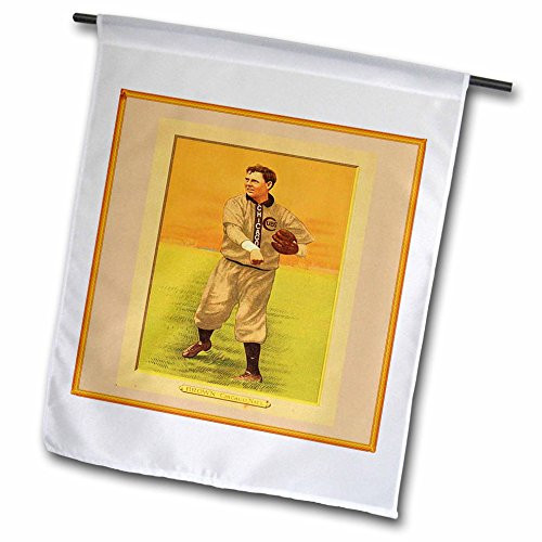 3dRose fl_38941_1 Vintage Baseball Cub in Tan Frame Garden Flag, 12 by 18-Inch 3dRose fl_38941_1 Vintage Baseball Cub in Tan Frame Garden Flag, 12 by 18-Inch