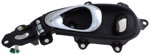 Dorman 80945 Front Driver Side Interior Door Handle Compatible with Select Chrysler Models, Black; Chrome