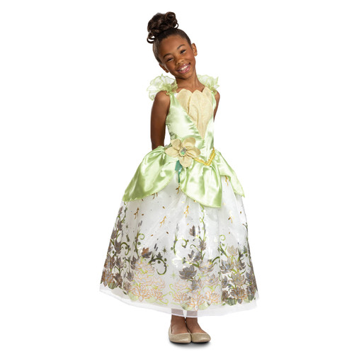 Princess Tiana Costume for Girls, Official Disney Princess Costume Outfit, Kids Size (4-6x)