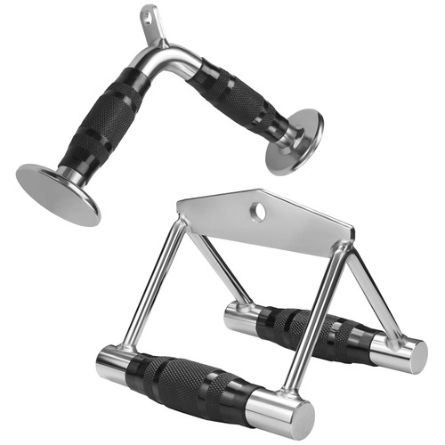 A2ZCARE LAT Pull Down Cable Machine Attachment - Cable Machine Accessories for Home Gym with Multi Option: V-Handle, Tricep Rope, V-Shaped Bar, Curl Bar and Rotating Bar