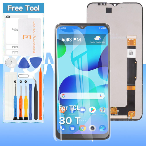 Yondista LCD Touch Screen Replacement for TCL 30T T603DL| 6.52'' LCD Display | Black | Tools Included