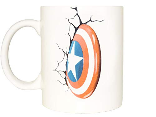 Captain America Mug, Coffee Cup Funny Mug Tea Birthday Gift For Him Unique