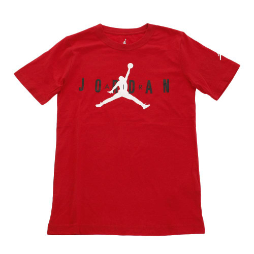 Jordan Boy's Logo T-Shirt (Big Kids) Gym Red MD (10-12 Big Kid)