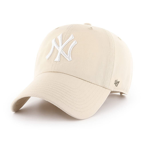 '47 New York Yankees Clean Up Dad Hat Baseball Cap - Natural