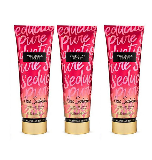 Victoria's Secret Pure Seduction Fragrance Body Lotion for Women, 8 Ounce Lot Of 3 (Pure Seduction) Victoria's Secret Pure Seduction Fragrance Body Lotion for Women, 8 Ounce Lot Of 3 (Pure Seduction)