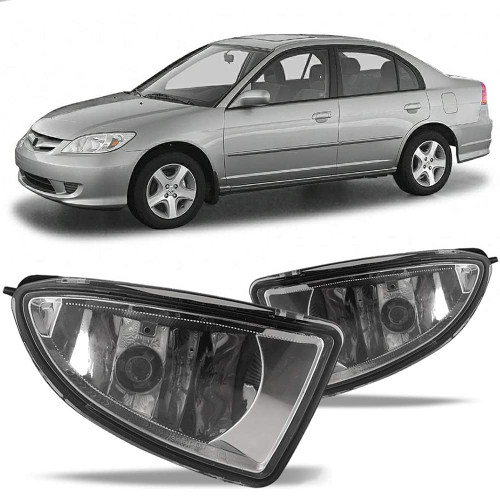 Winjet WJ30-0033-09 OEM Series for [2004-2005 Honda Civic] Driving Fog Lights + Switch + Wiring Kit