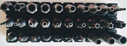 Craftsman 30 pc Security Tamper Bit Set with Bit Holder Sockets - Tamper Proof Torx Hex, Bulk Pack