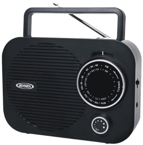 Jensen MR-550 Portable AM/FM Radio with Aux Line-In