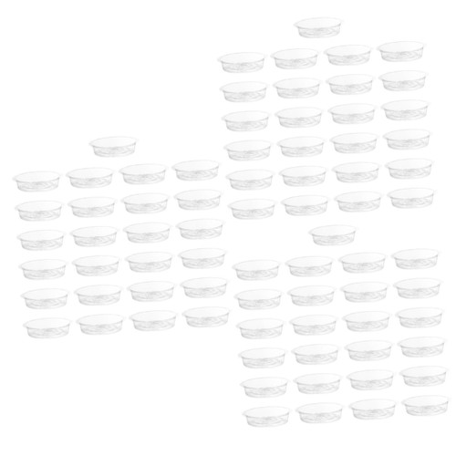 Yardwe 75 Pcs Flower Pot Tray Plant Pot Tray Plant Trays Pot Saucer Plant Pots Saucer Plastic Planter Saucer Planter Tray Round Plastic Plant Pots Planter Bottom Tray Bonsai Dish Indoor