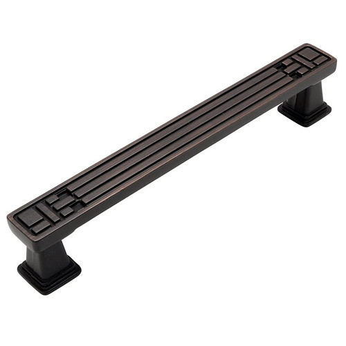 Cosmas 10 Pack 7155-128ORB Oil Rubbed Bronze Cabinet Hardware Handle Pull - 5" (128mm) Hole Centers