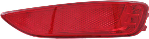 Evan-Fischer Rear Bumper Reflector Compatible with 2012-2017 Hyundai Accent Hatchback - CAPA, Passenger Side