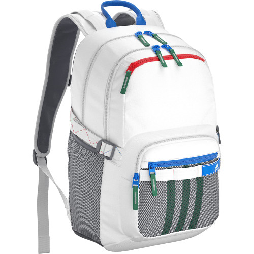 adidas Energy Backpack, White/Bright Royal Blue/Bright Red, One Size