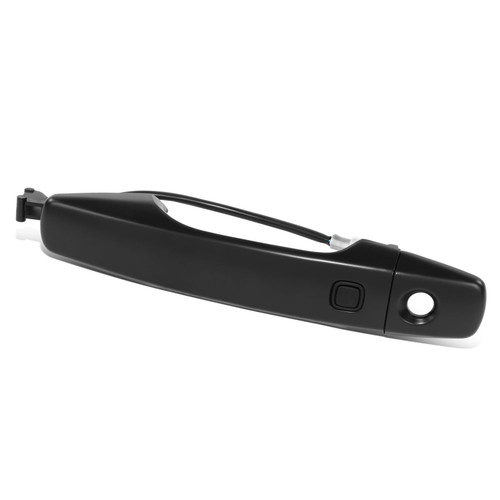 Auto Dynasty Factory Style Front Exterior Car Door Handle with Keyhole and Smart Entry Compatible with Toyota Land Cruiser Lexus LX570 2008-2015, Driver Left Side, Primered Black