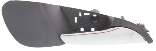 Evan Fischer Front, Passenger Side Interior Door Handle Compatible with 2011-2017 Buick Regal Chrome Lever with Black Bezel