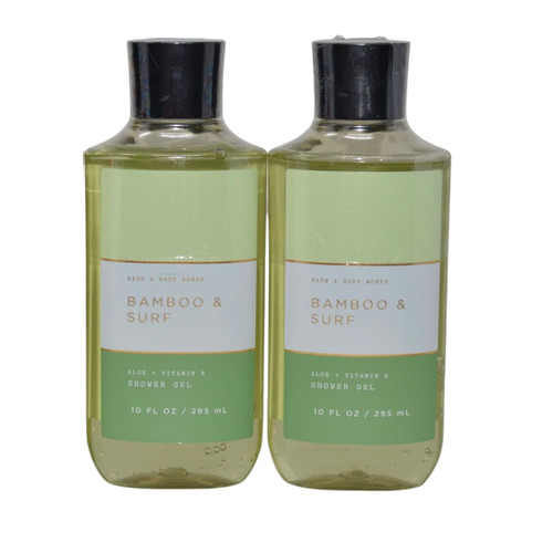 Bath & Body Works Shower Gel, Gift Set of 2, 10oz Each (Bamboo Surf)