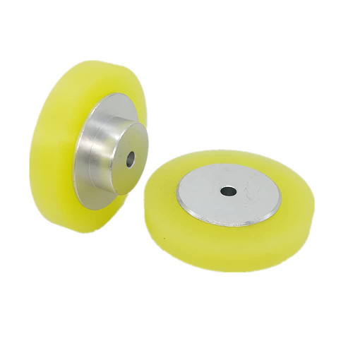 2PCS Industrial Encoder Meter Measuring Roller Rubber Wheel Wear-Resistant Polyurethane Synchronizer Wheel for Rotary Encoder (Perimeter 250mm(Hole Diameter 10mm))