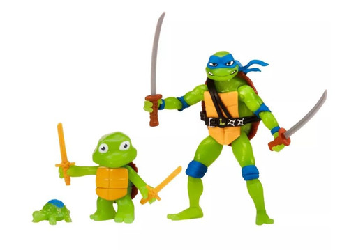 Teenage Mutant Ninja Turtles: Mutant Mayhem Basic Action Figure by Playmates Toys (Leonardo Glow Pack)