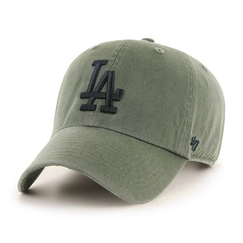 '47 Los Angeles Dodgers Clean Up Dad Hat Baseball Cap - Moss Green/Black