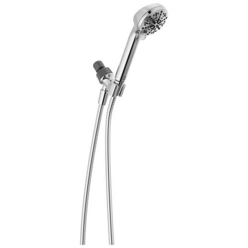 Delta Faucet 4-Spray Handheld Shower Head, Chrome Shower Head with Hose, Showerheads & Handheld Showers, Handheld Shower Heads, Detachable Shower Head, Hand Shower 2.5 GPM, Chrome 75413D