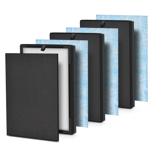 [3 Pieces] 8L HEPA Replacement Filter Set Compatible with Okaysou Airmax 8L Air Purifier Filters, 3-Stage Airmax 8L Filter, H13 True HEAP and Blue Ultra-Filter Carbon Pre-filter Air Cleaner for Home