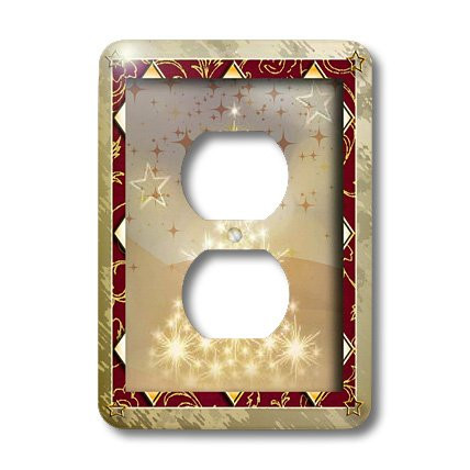 3dRose lsp_24350_6 Tree Of Lights 2-Plug Outlet Cover