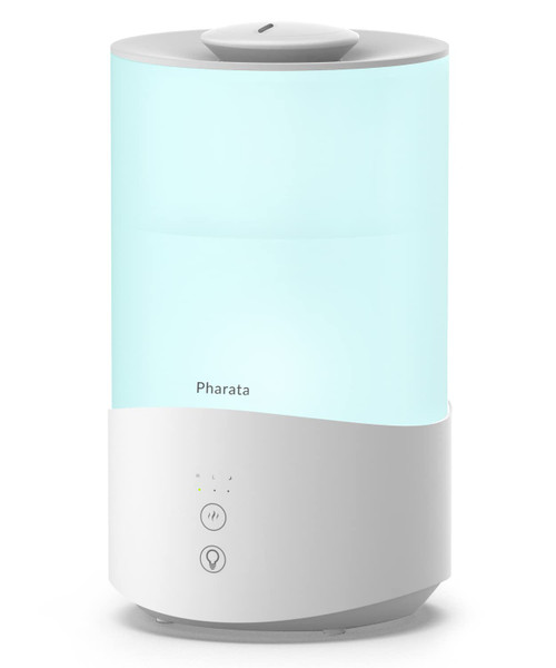 Pharata Humidifiers for Bedroom, 4.0L Humidifier with Essential Oil Diffuser, Top Fill Ultrasonic Cool Mist Humidifier for Large Room, Sleep Mode, Adjustable mist output, Auto Shut-Off Pharata Humidifiers for Bedroom, 4.0L Humidifier with Essential Oil Diffuser, Top Fill Ultrasonic Cool Mist Humidifier for Large Room, Sleep Mode, Adjustable mist output, Auto Shut-Off