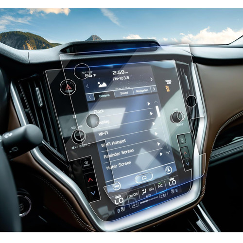 YEE PIN 2024 2023 2022 2021 2020 Subaru Outback Legacy Tempered Glass Screen Protector for 2024 2023 2022 Subaru Outback Screen Protector 11.6-inch Navigation Display Screen Protector Compatible with 2021 2020 Subaru Legacy(2 PCS)