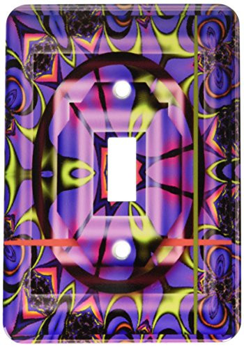 3dRose lsp_26773_1 Mandala Zen Innerbalance Harmony Blue Green Pink Peace Energy Glowing Chakra Meditation Newage Single Toggle Switch
