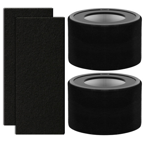 EE-5068 True HEPA Filter Replacement Kit Compatible with Crane EE-5068 Air Purifier and Jetery jt-8115m Air Purifier Compare to Part # HS-1946, 2 HEPA Filter + 4 Activated Carbon Filter