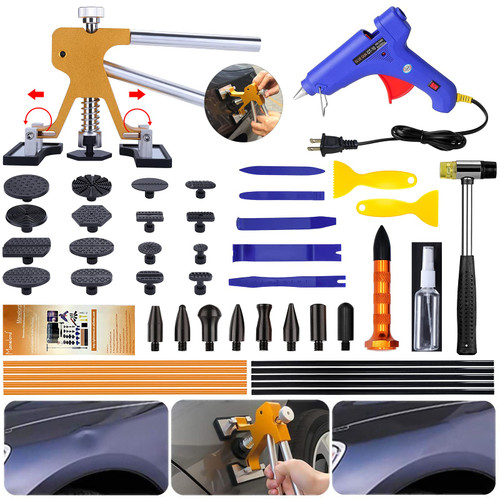 AIRERVO Dent Puller Kit, Dent Removal kit, Car Paintless Dent Repair Tool for Automobile Body/Motorcycle Body/Refrigerator Dent Remover