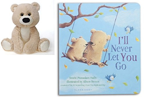 "I'll Never Let You Go" Board Book and 9.5" Sitting Plush Bear