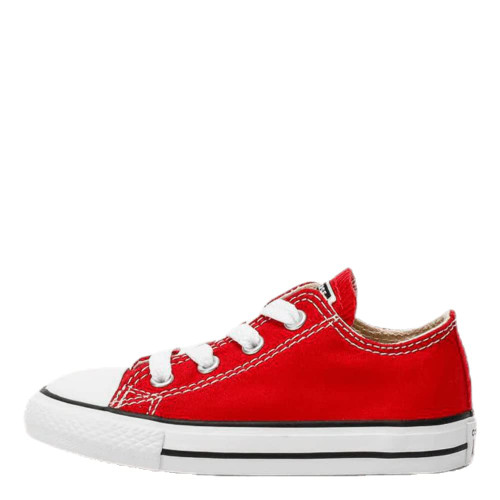 Converse Unisex-Child Chuck Taylor All Star Canvas Low Top Sneaker, red, 9 M US Toddler