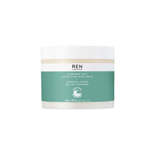 REN Clean Skincare - Guerande Salt Exfoliating Body Balm - Exfoliating Body Scrub, Cruelty-Free