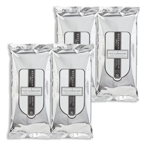 Beekman 1802 Face & Body Wipes, Fresh Air - Scented - 30 Count, Pack of 4 - Cleanses - With Goat Milk, Aloe & Vitamin E - Alcohol Free, Biodegradable - Good for Sensitive Skin - Cruelty Free