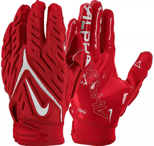 Nike Superbad 6.0 Football Gloves Red | White Small