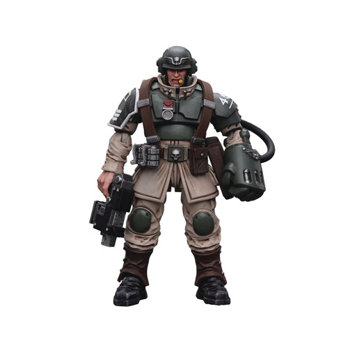 JoyToy Warhammer 40K: Astra Militarum Cadian Command Squad Veteran Sergeant with Power Fist 1:18 Scale Figure