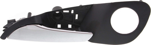 Evan Fischer Interior Door Handle Compatible with Buick Regal 11-15 Front LH Inside Chrome Lever and Black Housing Plastic w/Keyhole