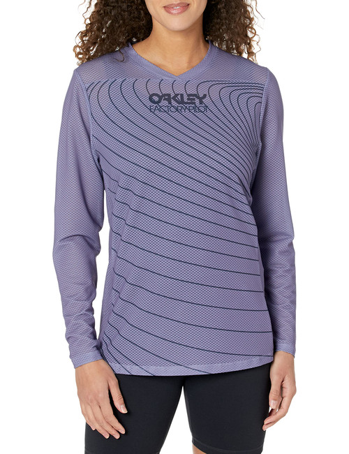 Oakley Womens Factory Pilot RC Long Sleeve Jerse, New Lilac