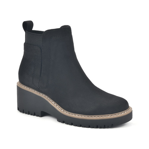 WHITE WOUNTAIN Shoes Women's Dear Boot, Black/Fabric, 6 W