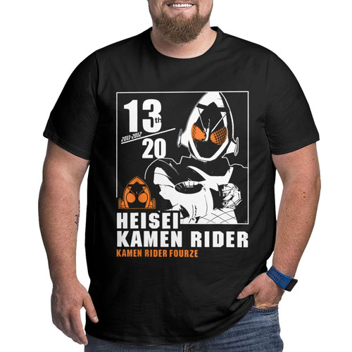 Anime Kamen Rider Fourze Anniversary Big Size T Shirt Men's Summer Casual Tee Round Neck Short Sleeve Shirts Xx-Large Black Anime Kamen Rider Fourze Anniversary Big Size T Shirt Men's Summer Casual Tee Round Neck Short Sleeve Shirts Xx-Large Black