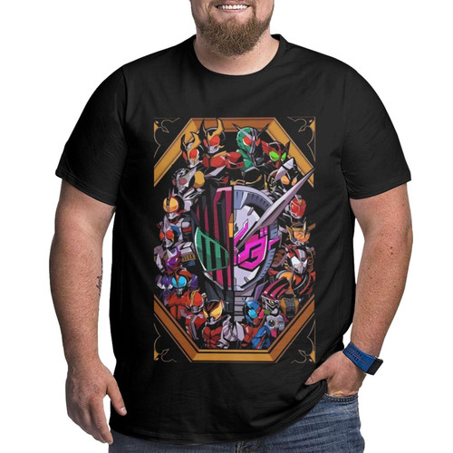 Anime Kamen Rider 20 Years Heisei Decade & Zi-O Big Size T Shirt Man's Summer Casual Tee Round Neck Short Sleeve Shirts 4X-Large Black Anime Kamen Rider 20 Years Heisei Decade & Zi-O Big Size T Shirt Man's Summer Casual Tee Round Neck Short Sleeve Shirts 4X-Large Black