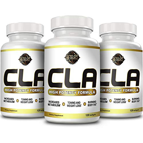 Retelect Extra Strength Vegan Friendly 1500mg CLA (Conjugated Linoleic Acid) Weight Loss and Fat Burner Softgels Made from Safflower Seeds Increase Lean Muscle Mass Non Stimulating