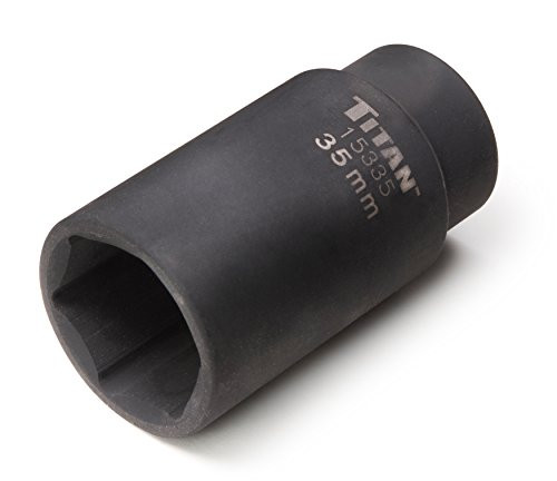 Titan Tools 15335 35mm 1/2" Drive 6 Point Axle Nut Socket