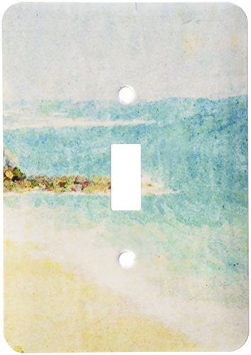 3dRose LSP_47229_1"Blue Ocean Art-Hawaii-Travel-Beach-Single Toggle Switch