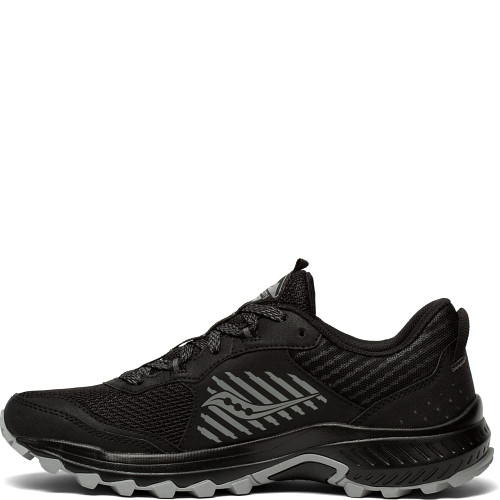 Saucony Men's Excursion TR15 Trail Running Shoe, Black/Shadow, 7