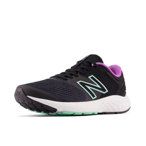 New Balance Women's 520 V7 Running Shoe, Black, 6 Wide